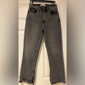 Abercrombie curve love ankle straight jeans